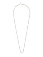 Jieda Long Chain Link Necklace - Metallic