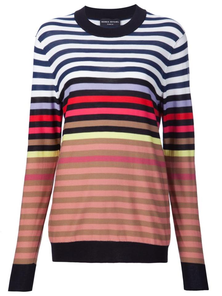Sonia Rykiel Striped Jumper, Women's, Size: Small, Silk/cotton