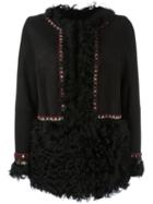 Bazar Deluxe Shearling Jacket, Women's, Size: 42, Black, Sheep Skin/shearling/lamb Fur