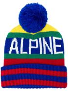 Polo Ralph Lauren Alpine Striped Bobble Hat - Blue
