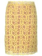 Emilio Pucci Straight Cut Macrame Skirt