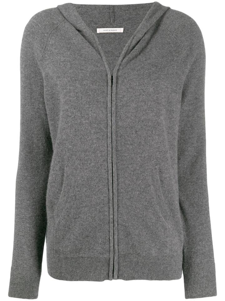 Chinti & Parker Hooded Cardigan - Grey