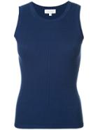 Ck Calvin Klein Ribbed Knitted Tank Top - Blue