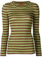 Missoni Striped Knitted Top - Green