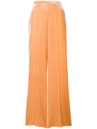 Forte Forte Velvet Palazzo Pants - Yellow & Orange