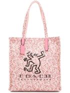 Coach Coach X Keith Haring Tote - Pink & Purple