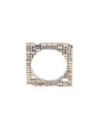 John Brevard 'torus' Square Stack Ring, Women's, Size: 7, Metallic
