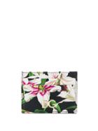 Dolce & Gabbana Lily-print Cardholder - Black