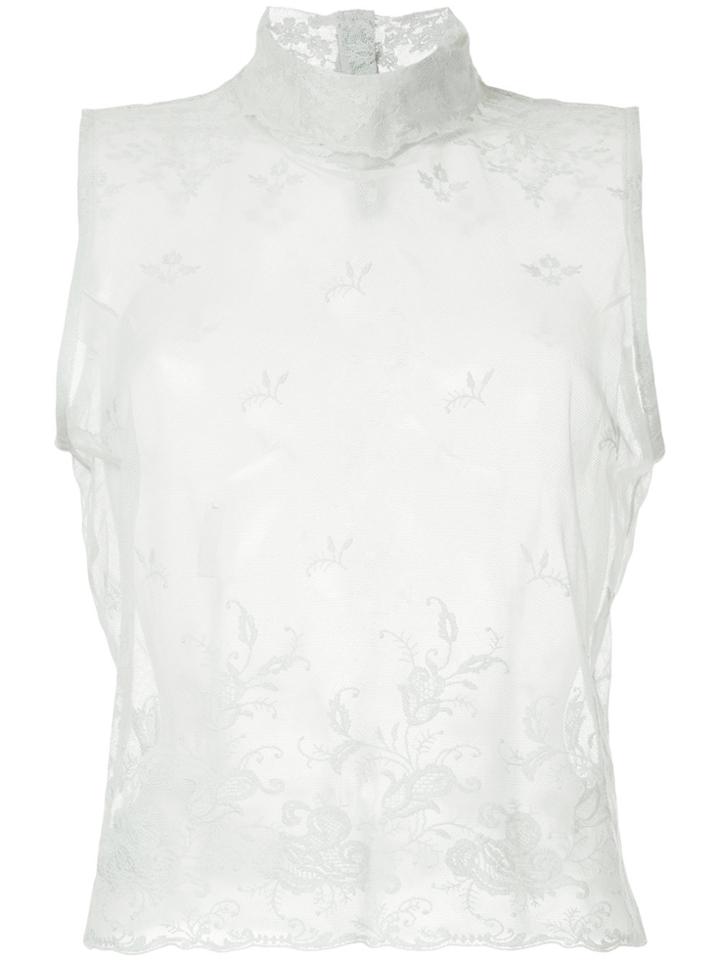 Ann Demeulemeester Lace Tank Top - Grey