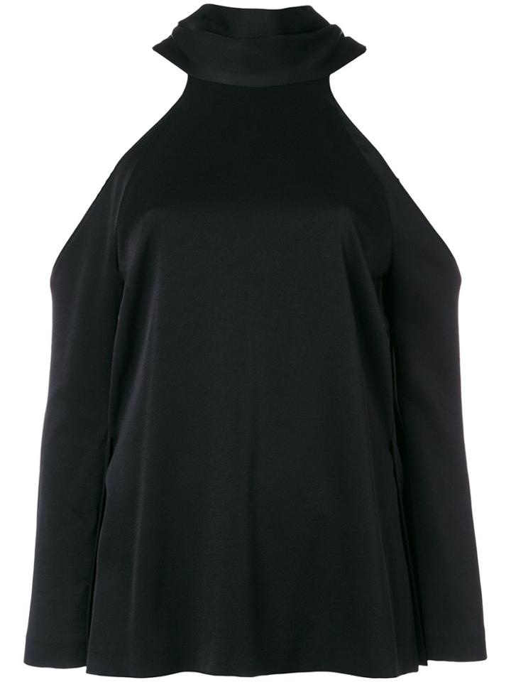 Galvan Sash Neck Longsleeved Tunic - Black