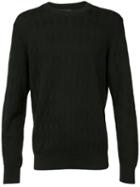 A.p.c. - Diamond Jacquard Jumper - Men - Polyester/virgin Wool - S, Black, Polyester/virgin Wool