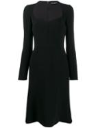 Dolce & Gabbana Cady Midi Dress - Black