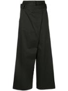 Aula Layered Palazzo Pants - Black