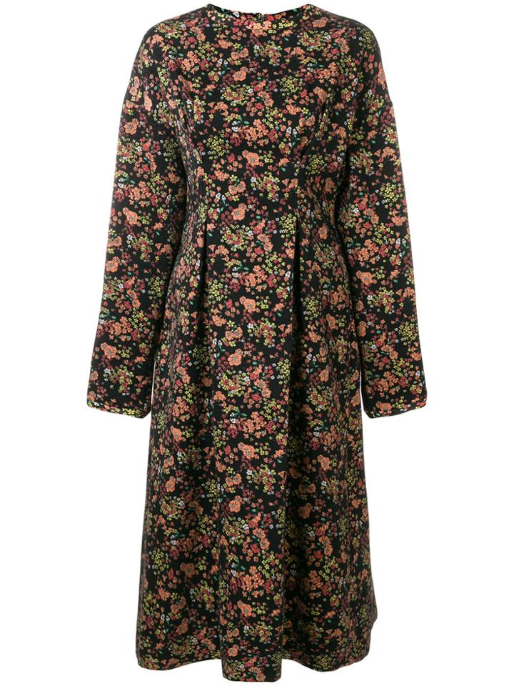 08sircus Floral Jacquard Midi Dress - Multicolour