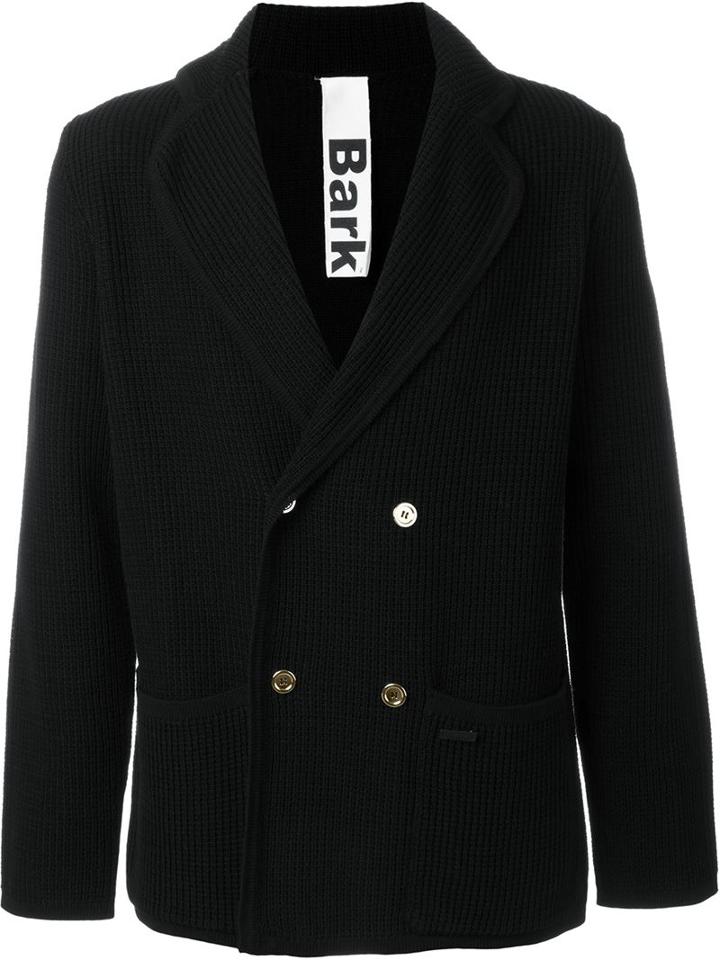Bark Double-breasted Knit Coat