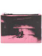 Calvin Klein 205w39nyc Graphic Printed Clutch - Pink & Purple