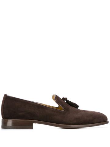 Scarosso Rolando Ebano Tassel Loafers - Brown