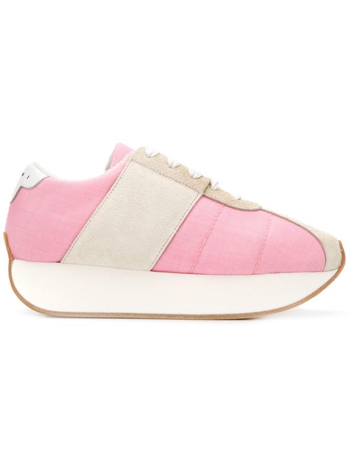 Marni Flatform Sneakers - Pink
