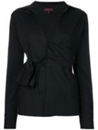 Romeo Gigli Pre-owned Wrapped Slim Shirt - Black