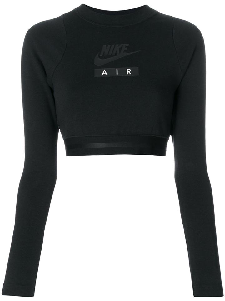 Nike Air Cropped Long-sleeve Top - Black