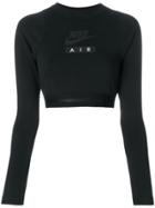 Nike Air Cropped Long-sleeve Top - Black