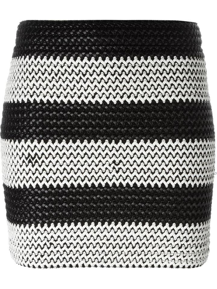 Zoe Karssen Woven Stripe Skirt