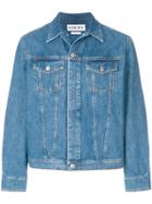 Loewe Oversized Washed Denim Jacket - Blue