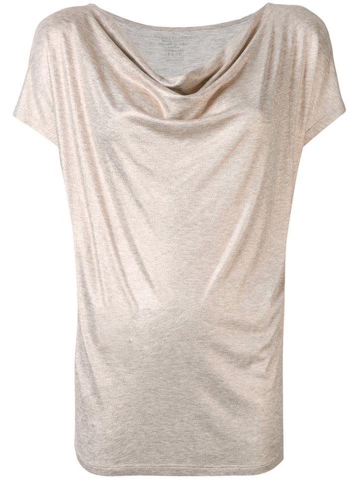Majestic Filatures - Slouched Top - Women - Spandex/elastane/viscose - Iii, Pink/purple, Spandex/elastane/viscose