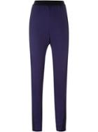 Edeline Lee Striped Cropped Trousers - Black