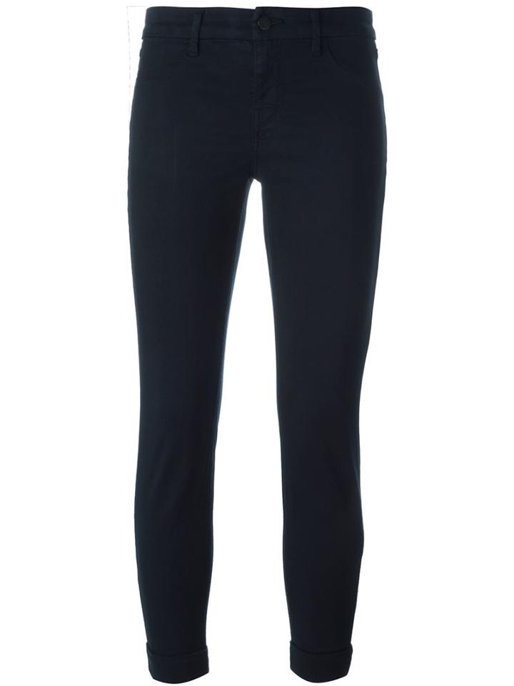 J Brand Turn-up Hem Skinny Trousers