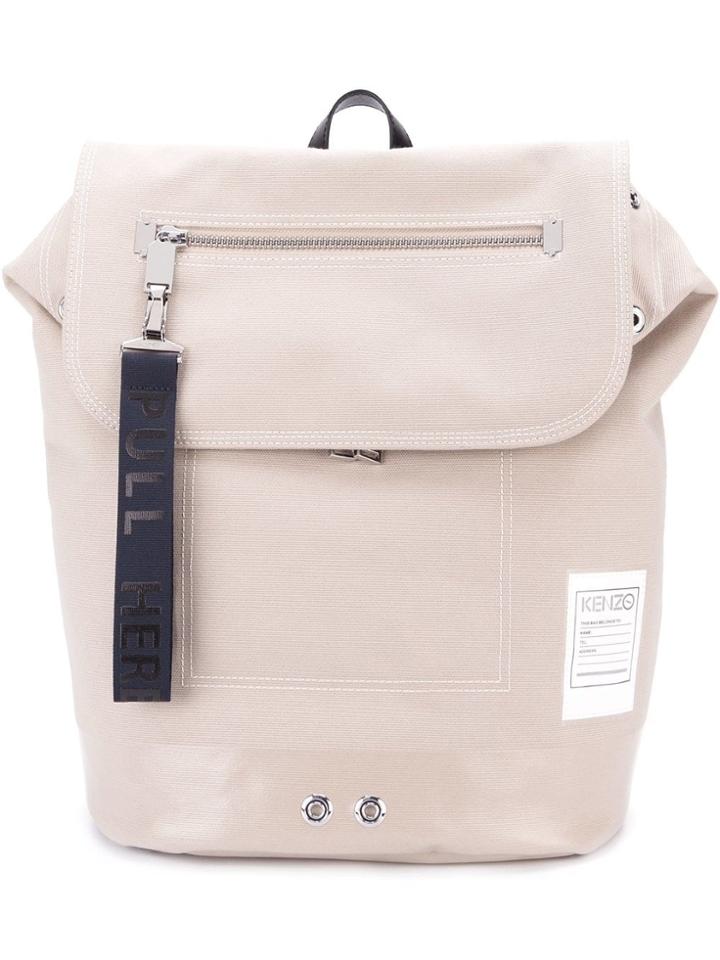 Kenzo 'kanvas' Backpack - Nude & Neutrals