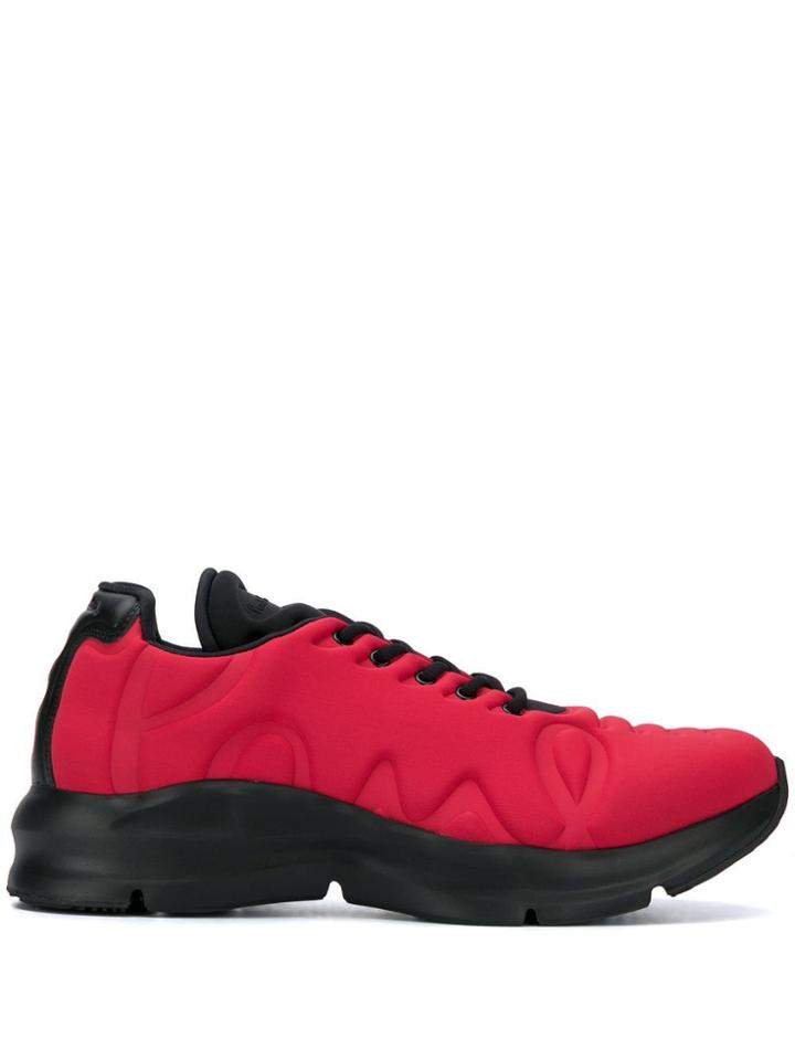 Paul Smith Logo Embossed Sneakers - Red