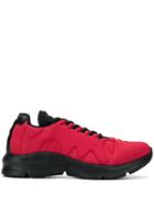 Paul Smith Logo Embossed Sneakers - Red
