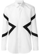 Neil Barrett Arrow Stripes Shirt - White