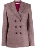 Stella Mccartney Double-breasted Check Blazer - Pink