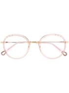 Chloé Eyewear Round Frame Glasses - Neutrals