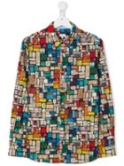 Paul Smith Junior All-over Print Shirt - Neutrals