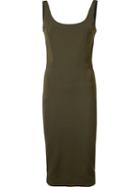 Victoria Beckham Fitted Dress, Women's, Size: 8, Green, Silk/viscose/polyester/spandex/elastane