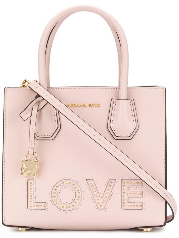Michael Michael Kors Mercer Love Medium Tote - Pink & Purple