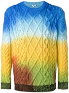 Kenzo Cable Knit Tonal Sweater - Multicolour