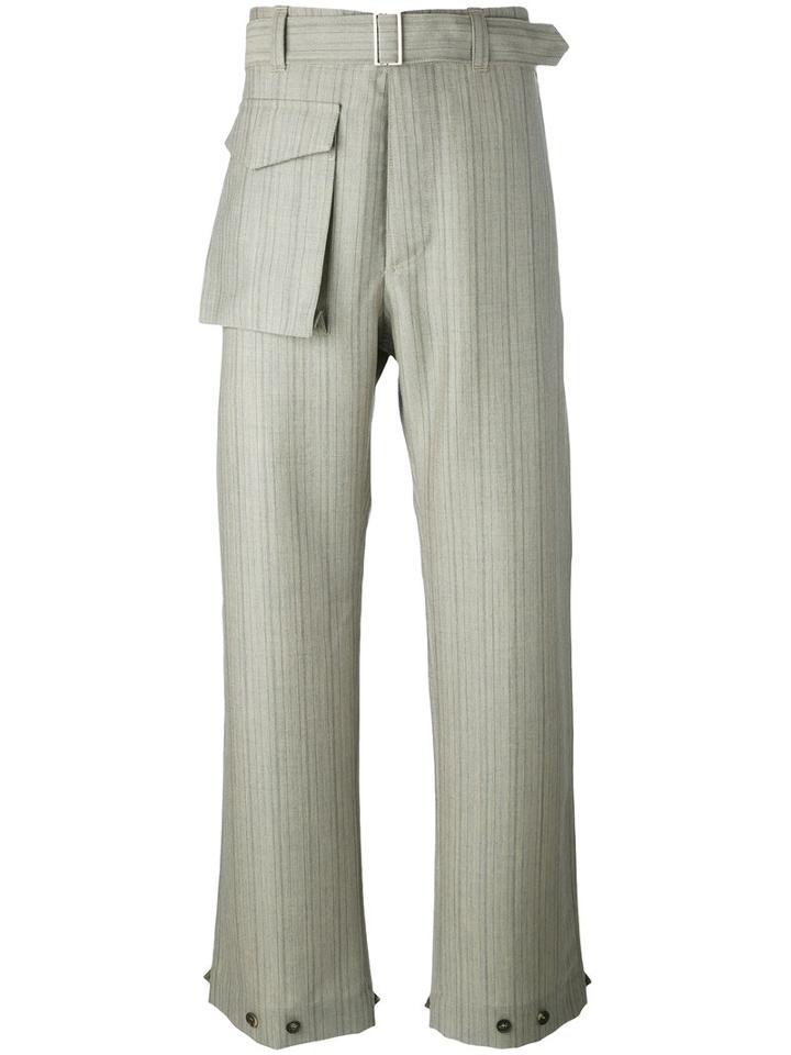 Salvatore Ferragamo - Wide Leg Trousers - Men - Mohair/wool - 46, Nude/neutrals, Mohair/wool