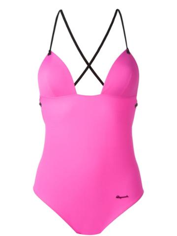 Dsquared2 Beachwear Crisscross Back Swimsuit