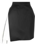 Lanvin Asymmetric Skirt, Women's, Size: 36, Black, Silk/cotton/linen/flax/spandex/elastane