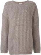 See By Chloé Chunky Ribbed Jumper, Women's, Size: Xs, Nude/neutrals, Acrylic/nylon/mohair/wool