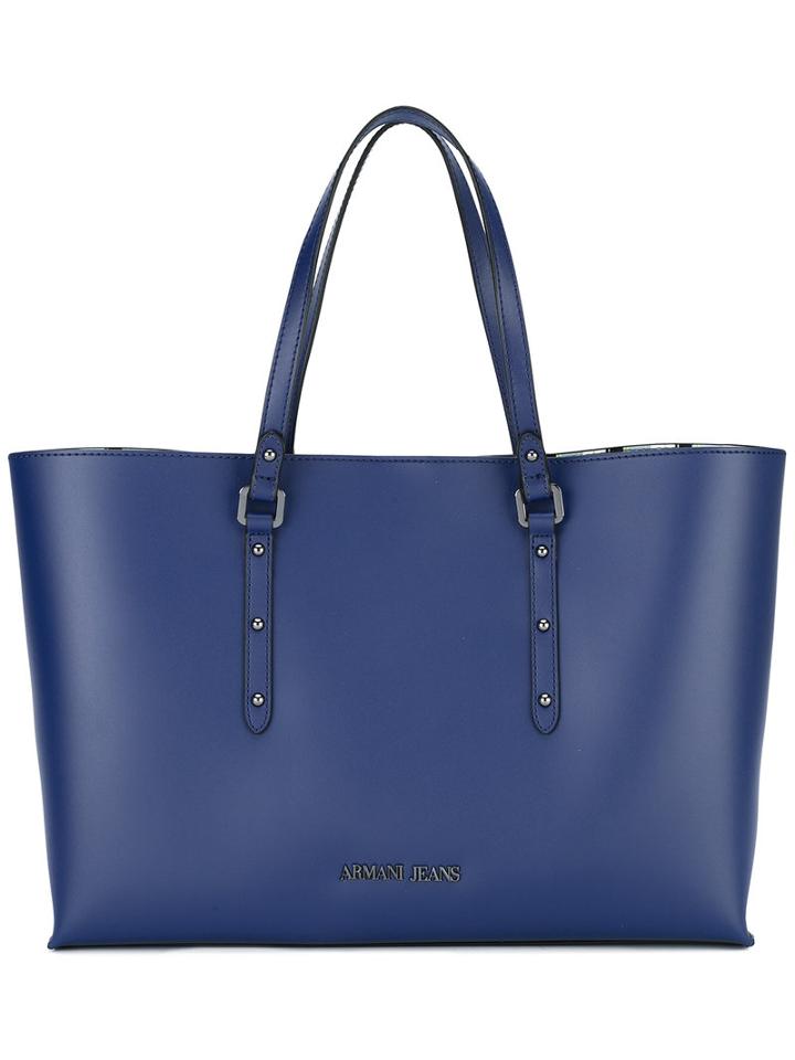 Armani Jeans - Shopper Tote - Women - Polyester/pvc - One Size, Blue, Polyester/pvc