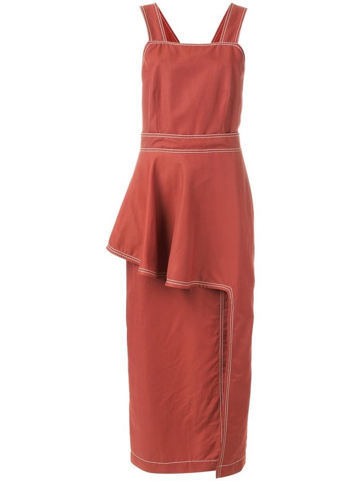 Stella Mccartney Melanie Dress, Size: 38, Brown, Cotton/linen/flax/polyamide/cotton
