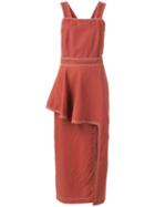 Stella Mccartney Melanie Dress, Size: 38, Brown, Cotton/linen/flax/polyamide/cotton