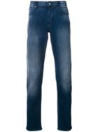 Emporio Armani Stonewashed Straight-leg Jeans - Blue