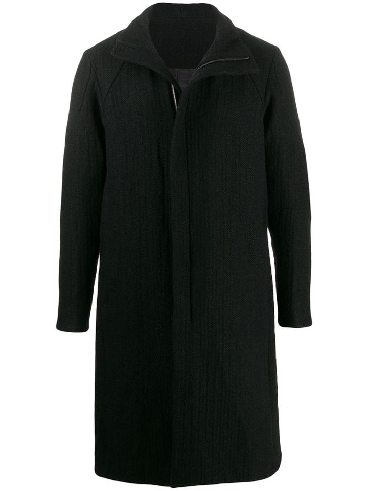 Devoa Mid-length Coat - Black