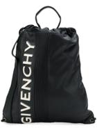 Givenchy Mc3 Drawstring Backpack - Black